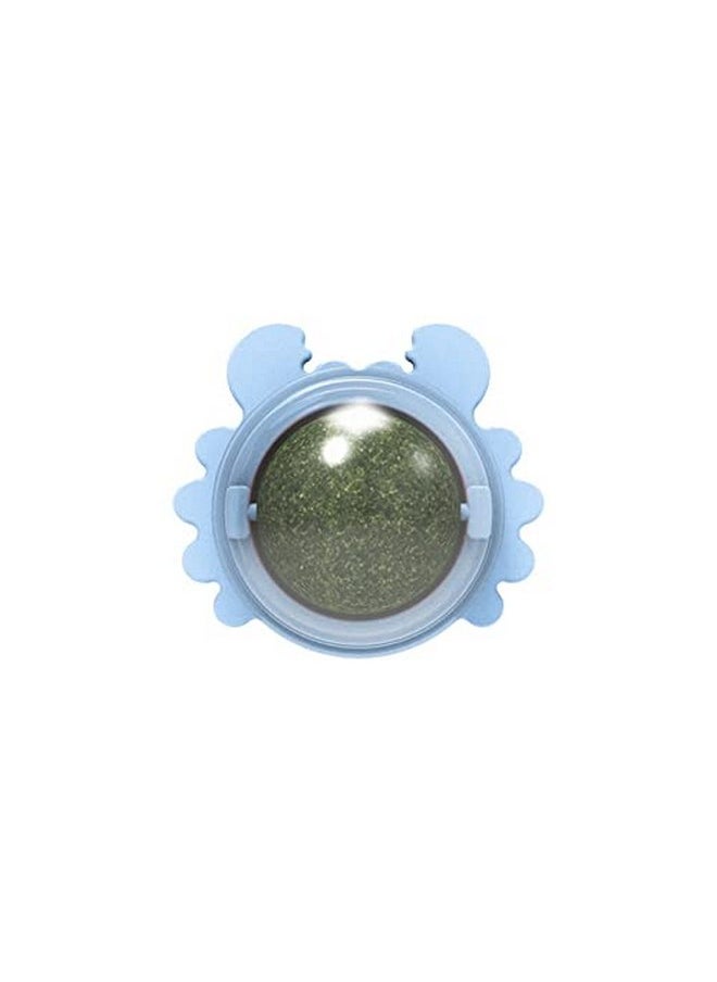 2021 New Crab Catnip Ball Pure Natural Mint Leaf Rotating Interactive Cat Toy Self-Adhesive Catnip Teeth Cleaning Edible Ball