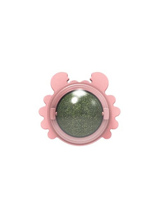 2021 New Crab Catnip Ball Pure Natural Mint Leaf Rotating Interactive Cat Toy Self-Adhesive Catnip Teeth Cleaning Edible Ball