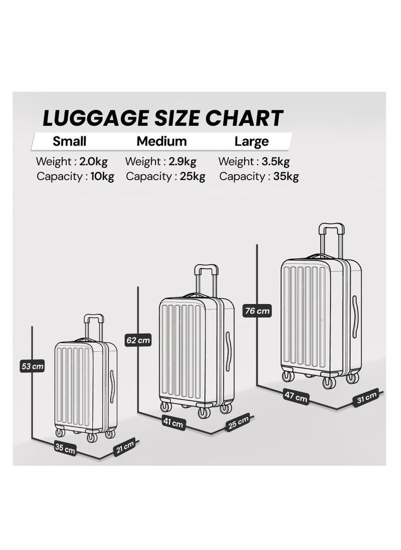 Luggage Bag PP 01 - Travel Suitcase & Trolley Set, Lightweight Suitcase Set & Carry-On Luggage