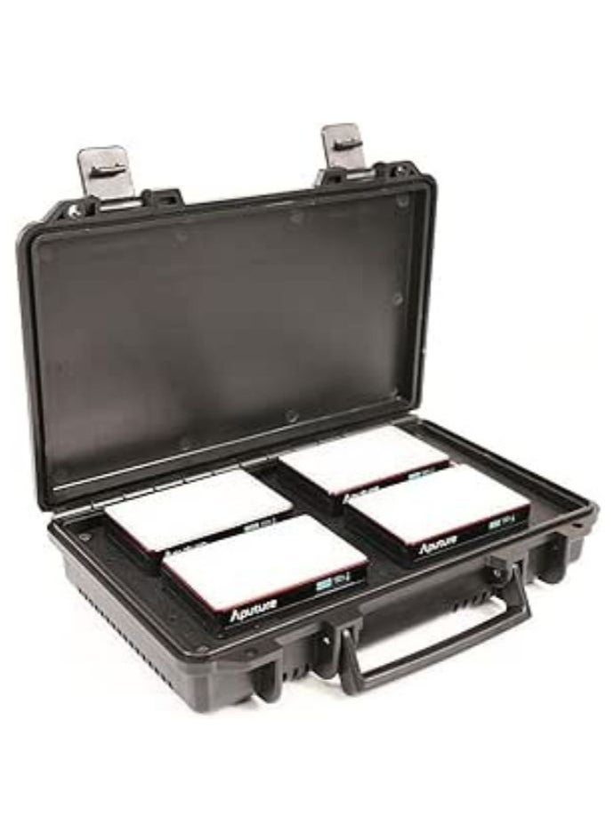 Aputure MC 4-Light Travel Kit, 4 LED MC RGBWW Lights with CRI/TLCI 96+ Wireless Charging Case, Temperature 3200K-6500K, HSI Mode, Magnetic Attraction Mount