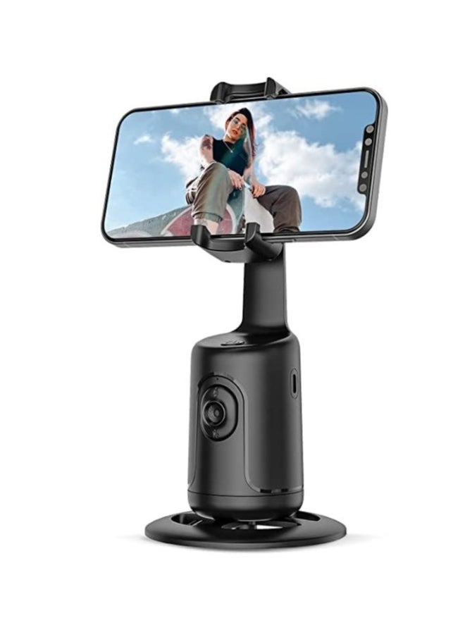 Automatic face tracking phone holder, 360 ° rotating camera holder, tracking tripod gimbal stabilizer, mobile phone selfie stick tripod for live vlog.