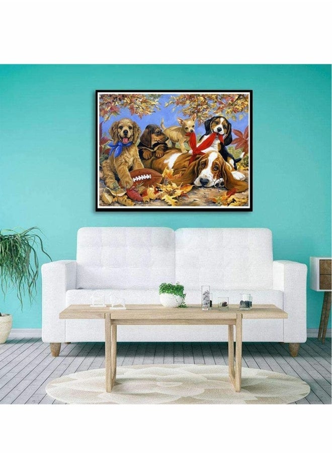 Jigsaw Puzzle 1000 Pcs Animal Educational Puzzle Adult Decompression Children Puzzles for Game Toy Gift Home Decoration Dog Cat Pattern 70 x 50 cm