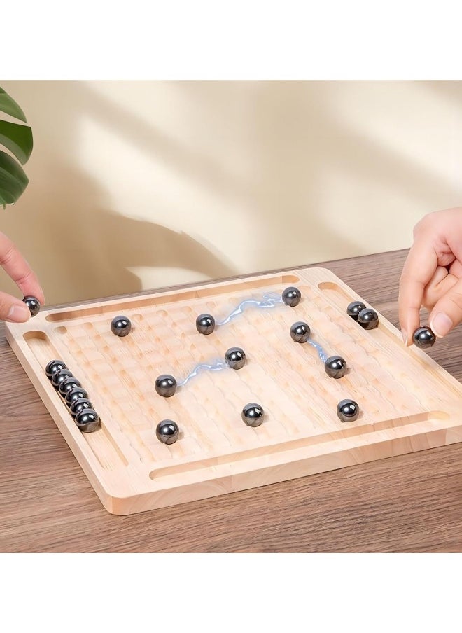 Magnetic Chess Set With Wooden Board For Kids Adults, 2024 New Version Magnetic Slate Game Fun Interactive Tabletop Game Family Party Board Game (Magnetic Chess Game - Style B)
