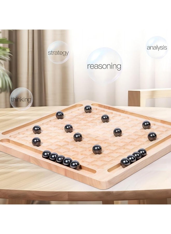 Magnetic Chess Set With Wooden Board For Kids Adults, 2024 New Version Magnetic Slate Game Fun Interactive Tabletop Game Family Party Board Game (Magnetic Chess Game - Style B)