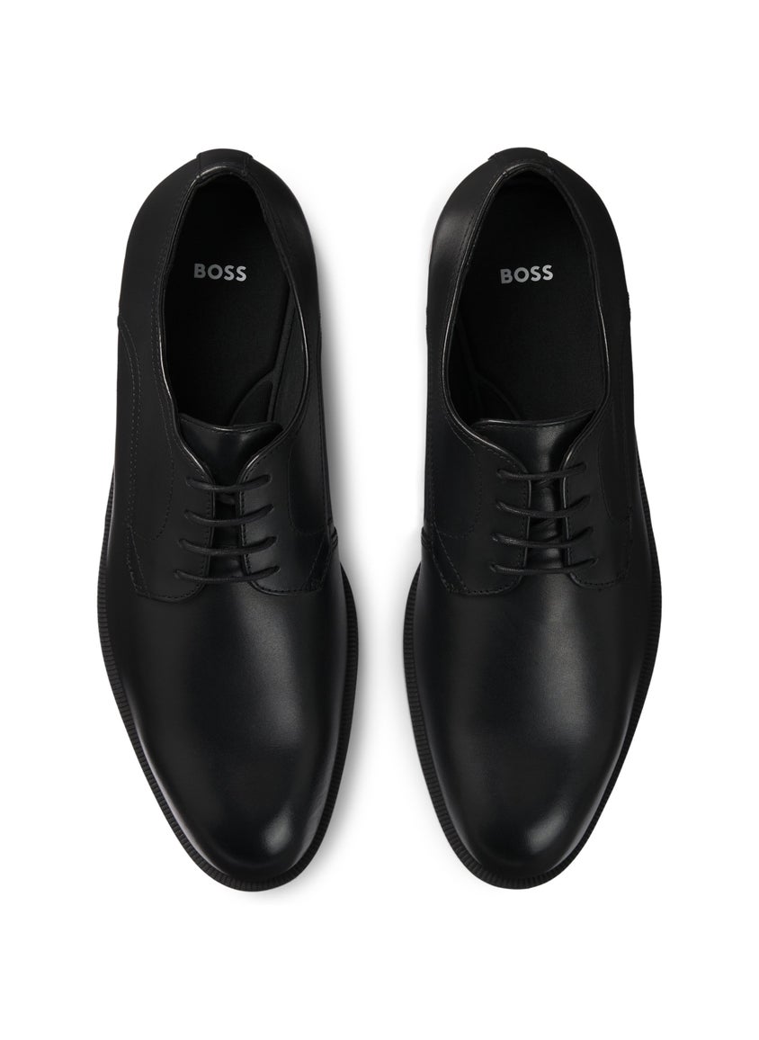 Leather Derby shoes with double stitching