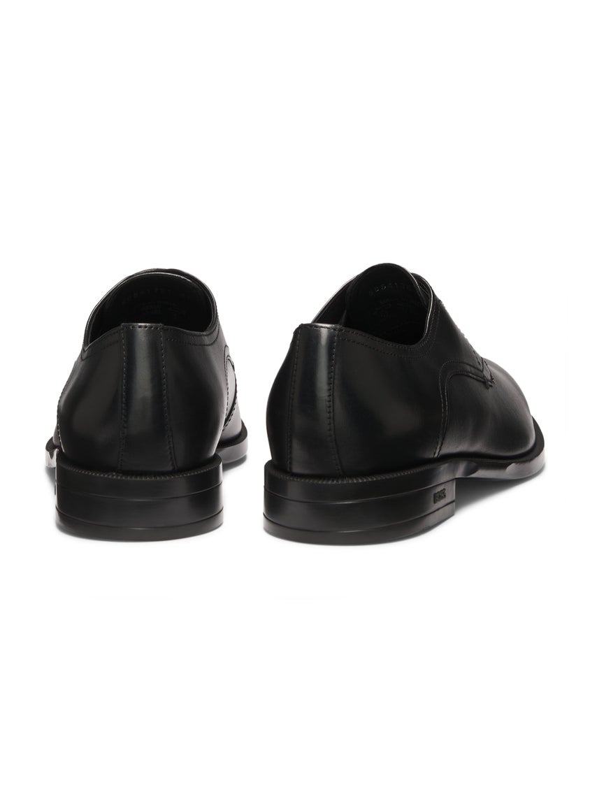 Leather Derby shoes with double stitching