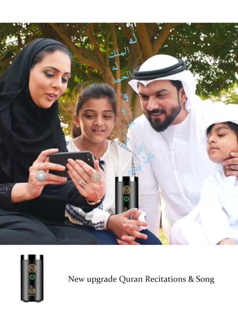 Car Bakhoor With Quran Speaker, Portable Arabian Electronic Aromatherapy Incense Burner, Quran Speaker Rechargeable USB-C Aromatherapy Machine Aroma Diffuser Remote And App Control Mini Bakhoor Burner SQ-600
