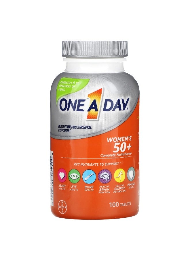 One-A-Day, Women's 50+, Complete Multivitamin, 100 Tablets