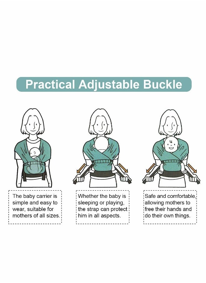 Baby Wrap Carrier Slings, Adjustable Baby Carrier Newborn to Toddler Original Stretchy Infant Sling,  for Newborn Babies and Children up to 35 lbs