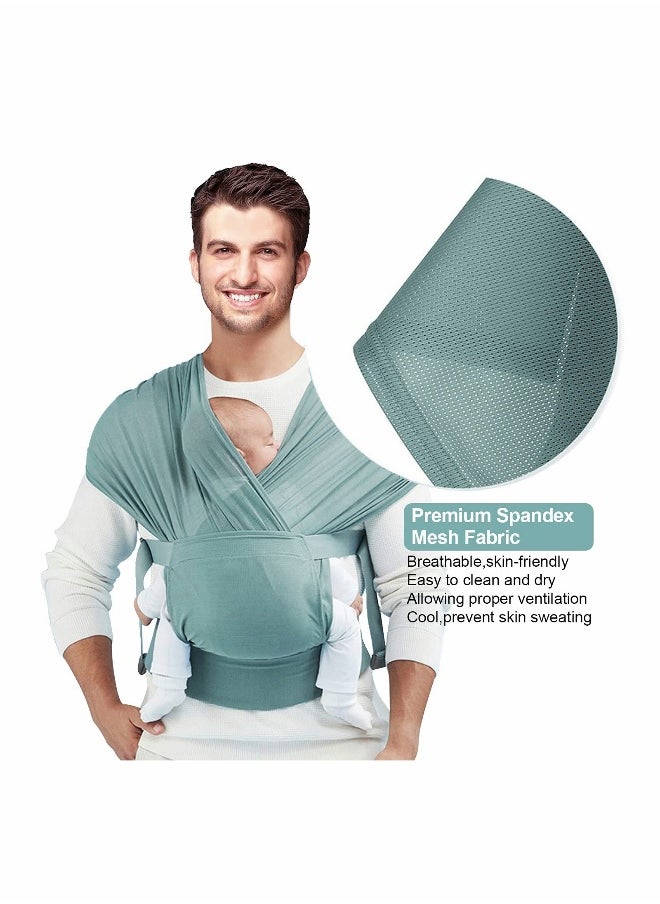 Baby Wrap Carrier Slings, Adjustable Baby Carrier Newborn to Toddler Original Stretchy Infant Sling,  for Newborn Babies and Children up to 35 lbs