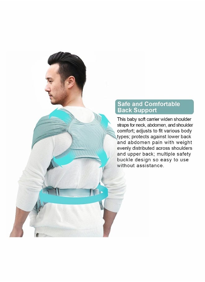 Baby Wrap Carrier Slings, Adjustable Baby Carrier Newborn to Toddler Original Stretchy Infant Sling,  for Newborn Babies and Children up to 35 lbs