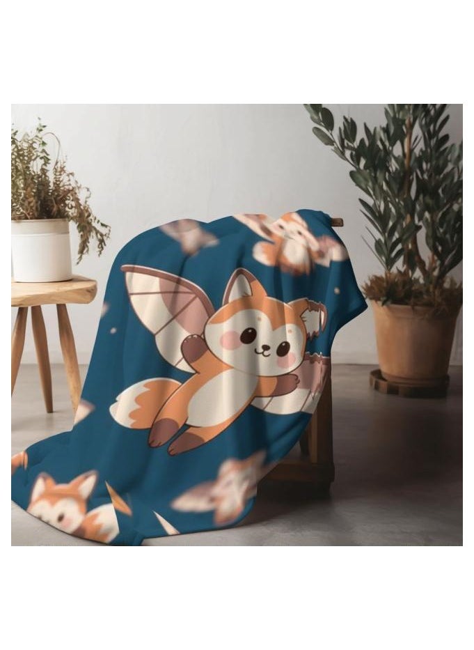 Flannel thin blanket (warm and comfortable, suitable for sleep, gaming, dust removal and sandproof) 150cm*200cm - 379