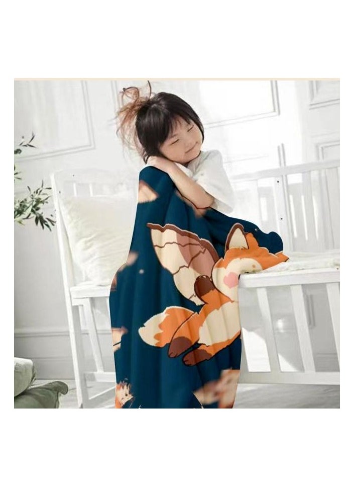 Flannel thin blanket (warm and comfortable, suitable for sleep, gaming, dust removal and sandproof) 150cm*200cm - 379