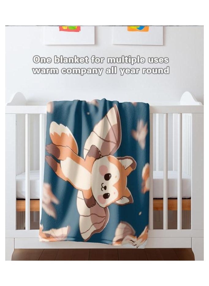 Flannel thin blanket (warm and comfortable, suitable for sleep, gaming, dust removal and sandproof) 150cm*200cm - 379