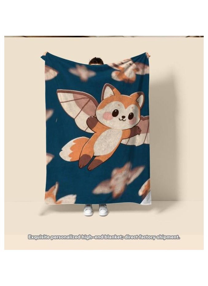 Flannel thin blanket (warm and comfortable, suitable for sleep, gaming, dust removal and sandproof) 150cm*200cm - 379