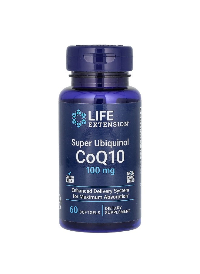 Life Extension, Super Ubiquinol CoQ10, 100 mg, 60 Softgels