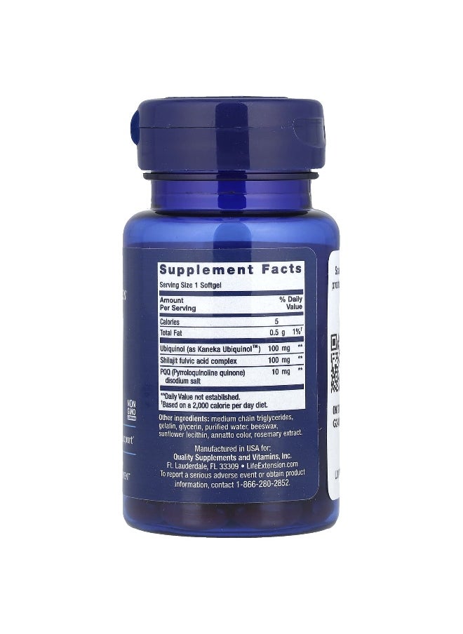 Life Extension, Super Ubiquinol CoQ10 with PQQ, 100 mg, 30 Softgels