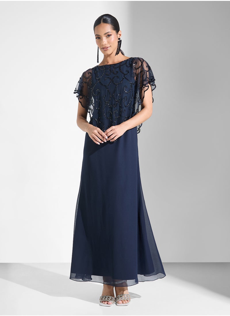 Embellished Maxi Dress