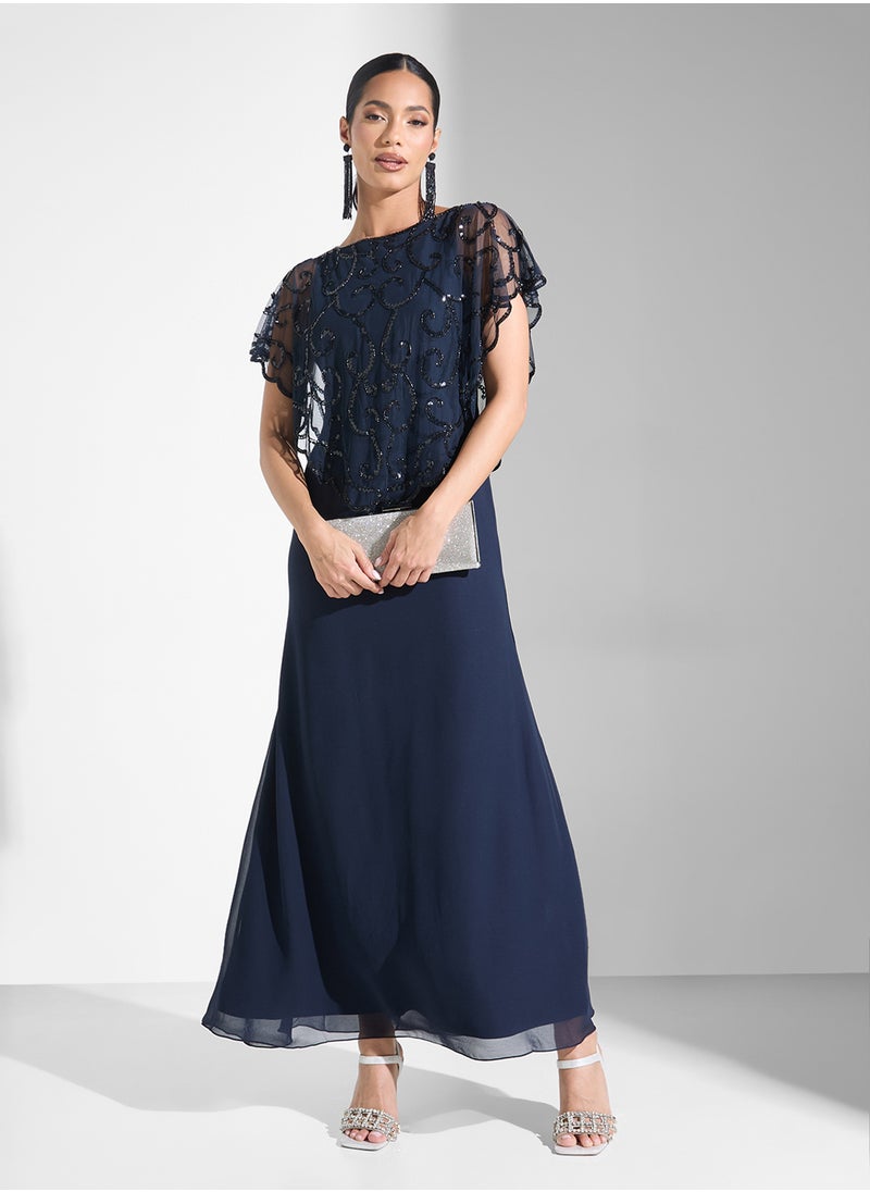 Embellished Maxi Dress
