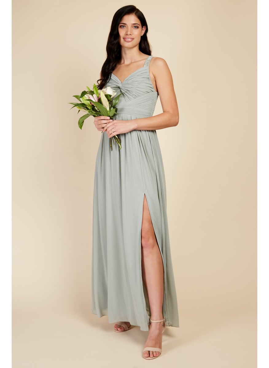 Waterlily Lace Strap Maxi Dress