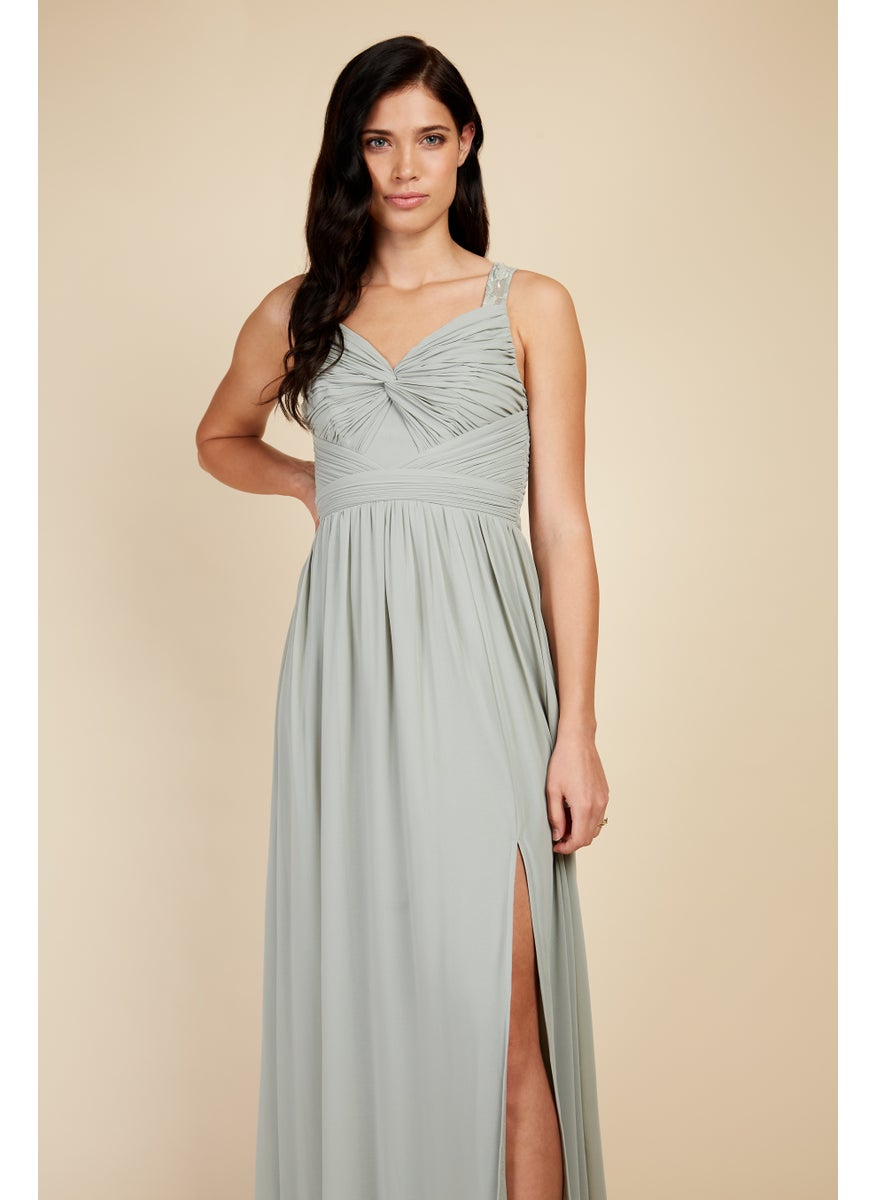 Waterlily Lace Strap Maxi Dress