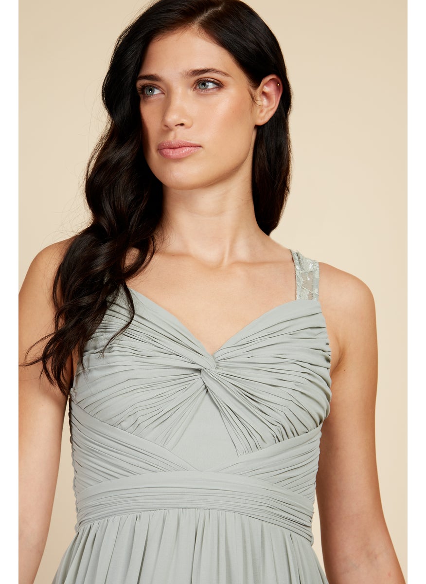 Waterlily Lace Strap Maxi Dress
