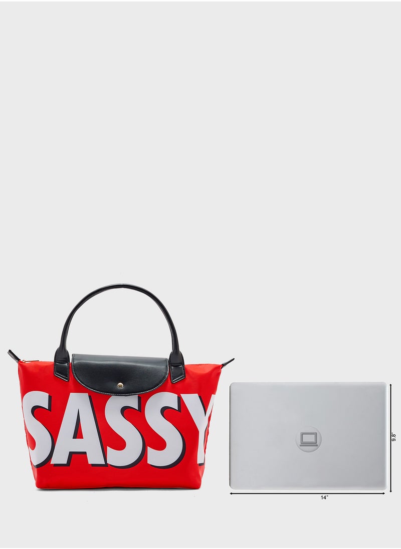 Quirky Sassy Tote Bag