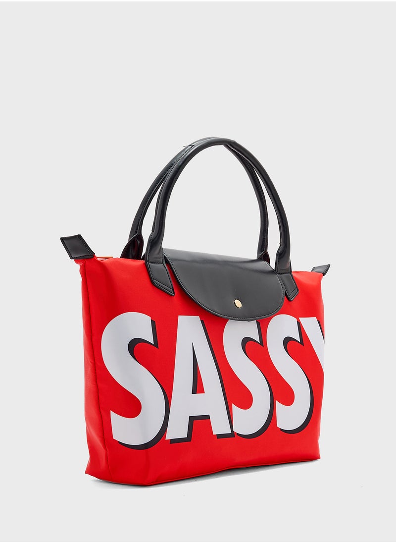 Quirky Sassy Tote Bag