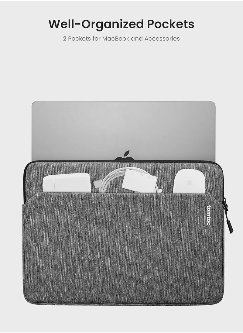 Light-A18 Slim Laptop Sleeve for 14-inch MacBook Pro M4/M3/M2/M1 Pro/Max 2024-2021, Water-Resistant Protective Case for 13.8 Inch Surface Eco-Friendly Laptop AI PC