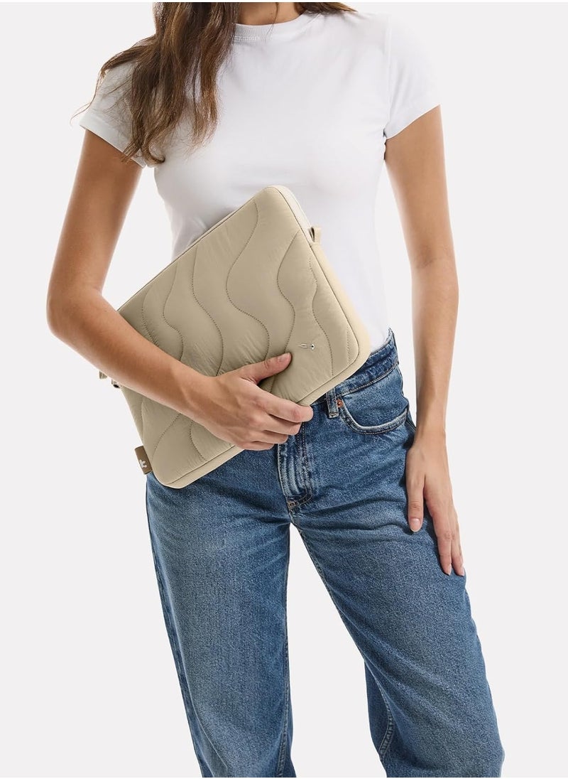Terra-A27 360 Protective Puffy Laptop Sleeve for 14-inch MacBook Pro M4/M3/M2/M1 Pro/Max A3112 A3401 A3185 A2992 A2918 A2779 2024, 13.5/13.8-inch Surface Laptop 7(Copilot+ PC)/6/5/4/3 Eco-Friendly Laptop Sleeve