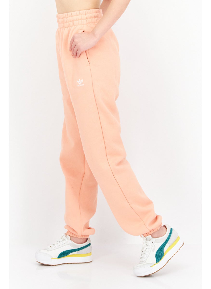 Women Sportswear Fit Brand Logo Training Sweatpants, Coral