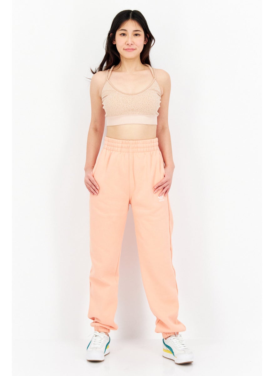 Women Sportswear Fit Brand Logo Training Sweatpants, Coral