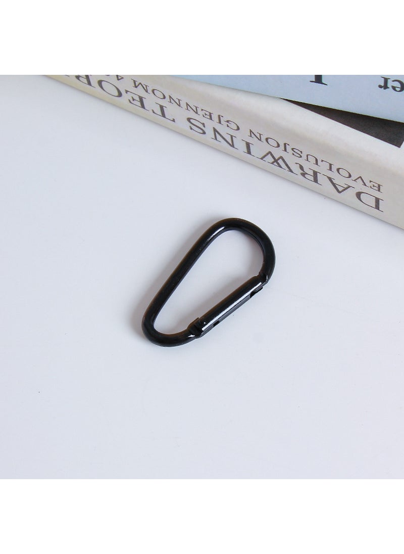 Colorful DIY Jewelry Carabiner Spring Hook for Bags Black