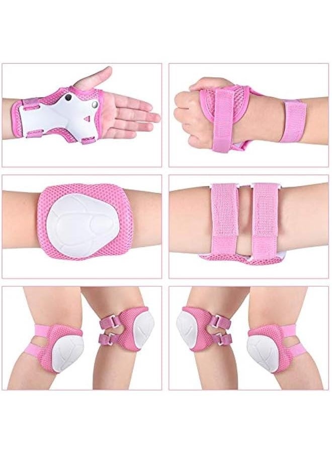 Knee Pads for Kids Knee Pads and Elbow Pads Toddler with Wrist Guards for Girls Boys 3 in 1 for Skating Cycling Bike Scooter