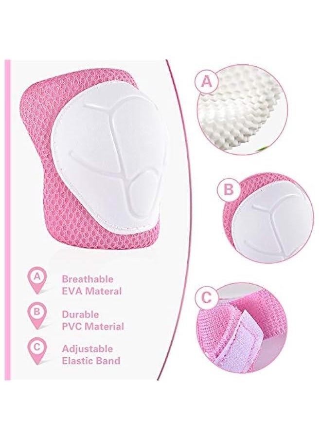 Knee Pads for Kids Knee Pads and Elbow Pads Toddler with Wrist Guards for Girls Boys 3 in 1 for Skating Cycling Bike Scooter