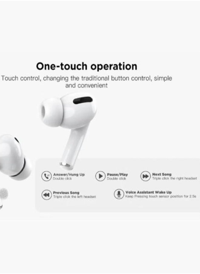 Premium Deep Bass Bluetooth Headset D3 – TWS Wireless Earbuds with Bluetooth 5.3, Touch Controls, Charging Case, Noise Isolation & Crystal Clear Calls – Lightweight Pro Headphones for Android & iOS Devices