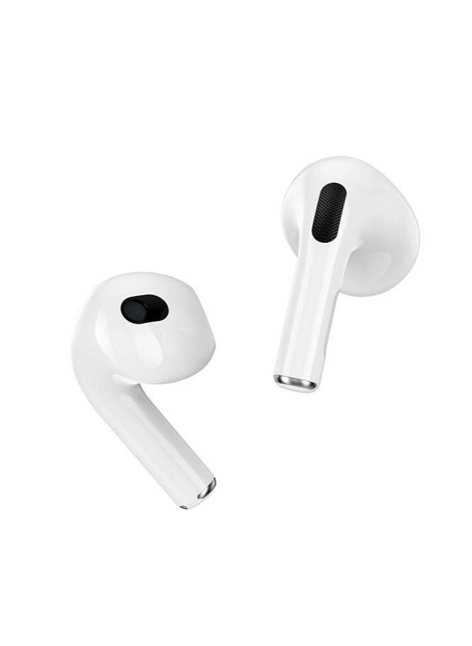 ME12 Bluetooth Wireless Earphones || Superior Stereo Sound, Comfortable Fit, Long-Lasting Battery, Noise Isolation, Touch Controls – Perfect for Music, Calls & Hands-Free Use – Compatible with Android, iOS, and Bluetooth Devices – White