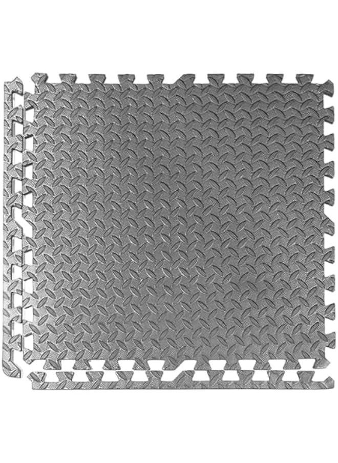 GWT Puzzle Exercise Mat, EVA Foam Interlocking Floor Tiles for Home Gym, Workout Equipment, treadmill, Protective Flooring, Fit Tile 24 SQ FT (6 Pcs)