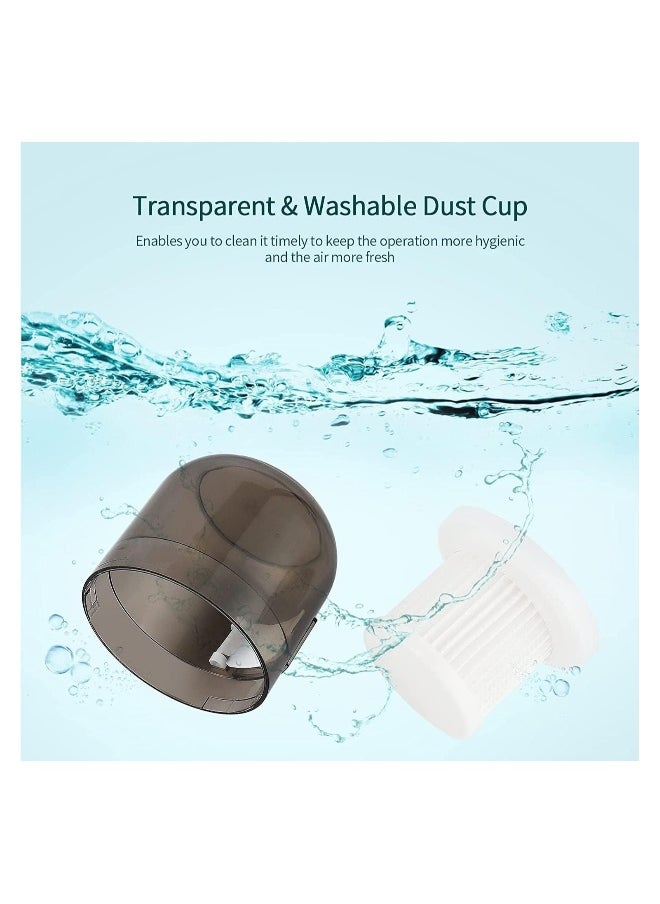 Bed Vacuum Cleaner, Handheld UV Mattress Vacuum Cleaner, Wireless Mite Remover Cleaning Machine,Bed Dust Vacuum Machine Effectively Clean Up Bed, Pillows, Cloth Sofas, and Carpets, White