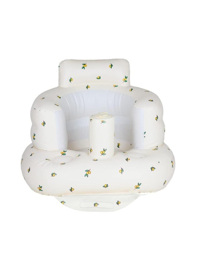 Inflatable Baby Chair, Inflatable Seat for Babies 3 Months and Up, Summer Inflatable Seat for Sitting, Inflatable Baby Floor Seat with Built-in Air Pump