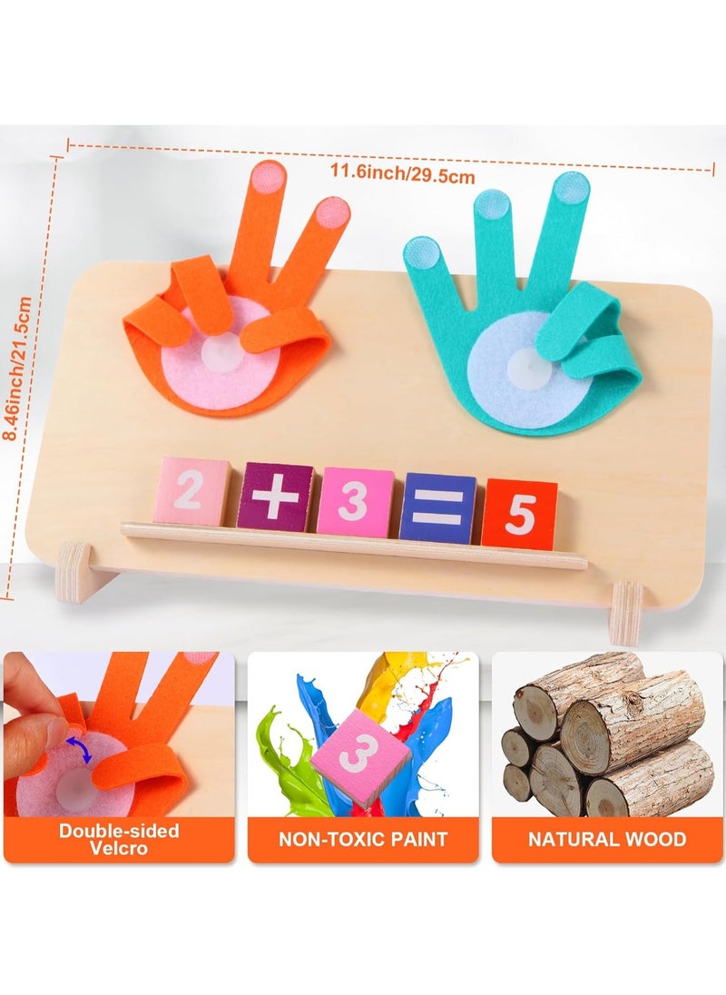 Montessori Toys for 3+ Year Old, Educational Math Manipulatives Learning Toys for Toddlers 3-5 Years, Number Counting Blocks for Kids, Homeschool Kindergarten Supplies Boys Girls Gifts
