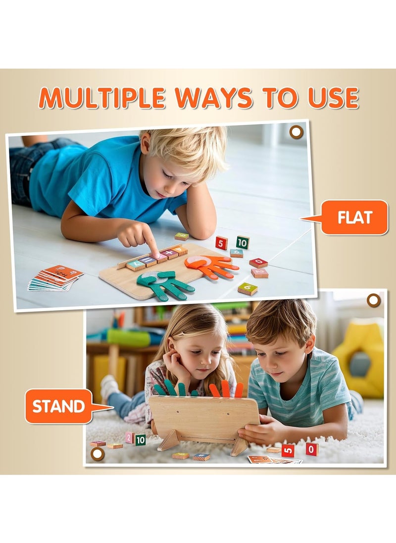 Montessori Toys for 3+ Year Old, Educational Math Manipulatives Learning Toys for Toddlers 3-5 Years, Number Counting Blocks for Kids, Homeschool Kindergarten Supplies Boys Girls Gifts