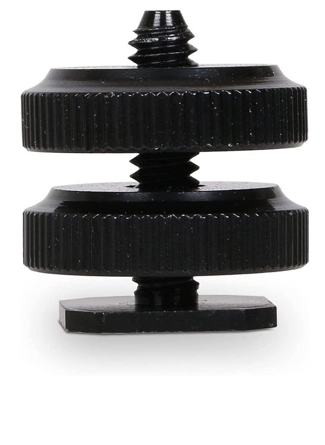8 Pieces 14 Inch Hot Shoe Mount Adapter Camera Mount Tripod Screw and Cold Shoe Flash Stand Adapter for DSLR Camera Rig