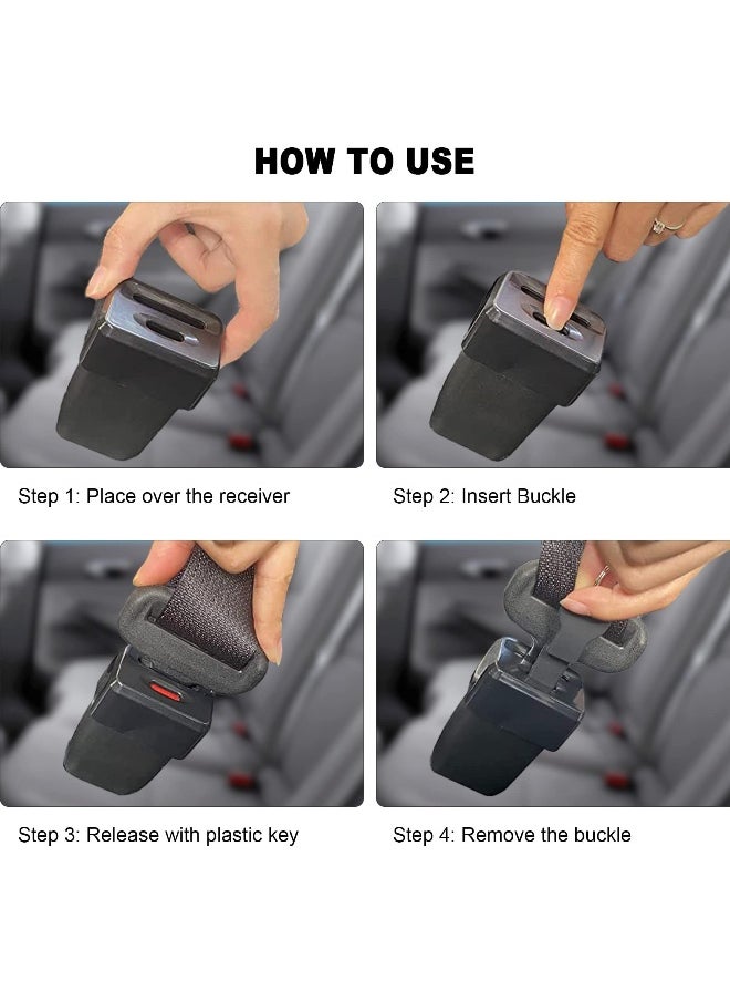 Seat Belt Lock Cover, Prevent Kids or Special Groups from Unbuckle Seat Belts, Household Car Seat Belt Lock Cover, Family Fravel, Prevent Kids or Special Groups from Unbuckle Seat Belts Universal Fit
