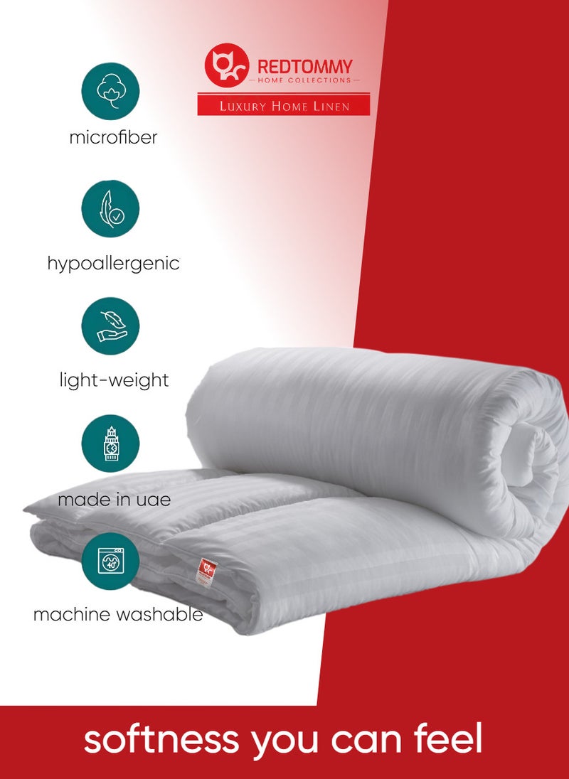 REDTOMMY All Season Quilted Double Size Down Alternative Duvet Insert 200x200cm White