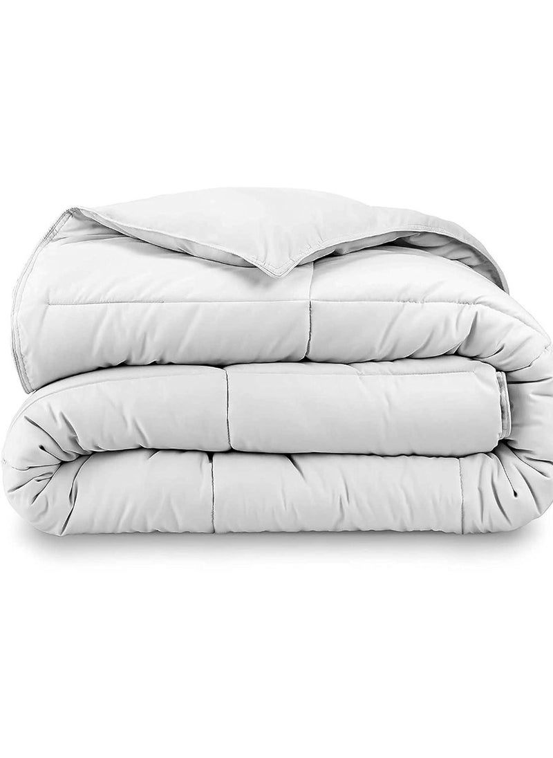 REDTOMMY Duvet Insert Quilted Size Plain Cotton White 200x200cm