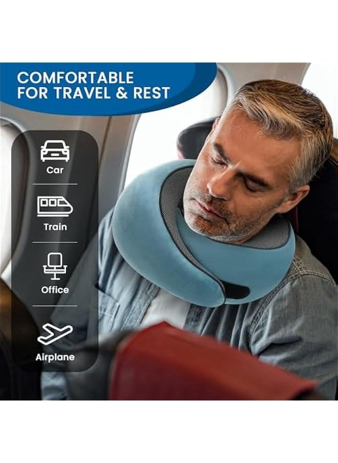 2024 New Memory Foam Travel Pillow for Airplanes,Neck Pillow for Traveling,Neck Plus Travel Pillow,Neck Plus Travel Neck Pillow