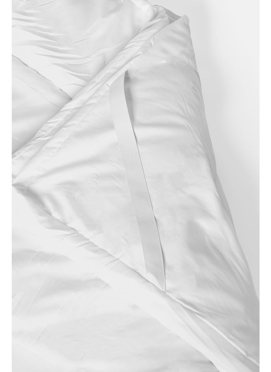 King Size Mattress Topper 200 x 200 cm, White