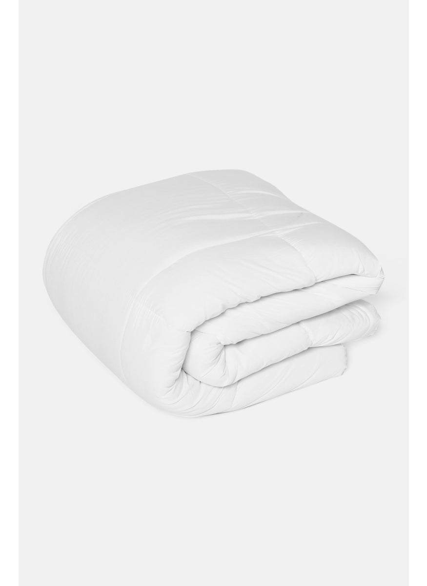 King Size Mattress Topper 200 x 200 cm, White