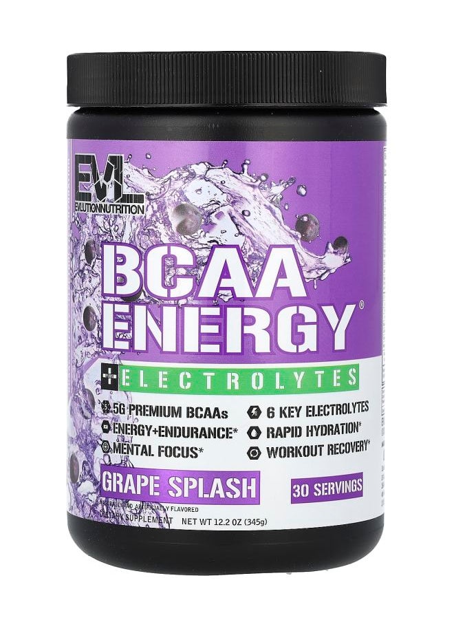 BCAA Energy Plus Electrolytes Grape Splash 12.2 oz (345 g)